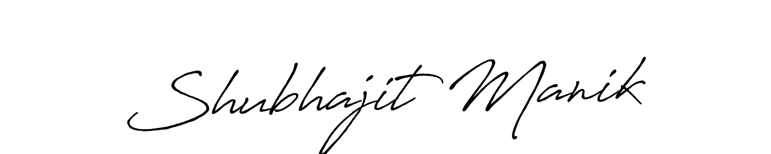 Also we have Shubhajit Manik name is the best signature style. Create professional handwritten signature collection using Antro_Vectra_Bolder autograph style. Shubhajit Manik signature style 7 images and pictures png