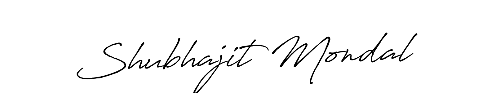 Create a beautiful signature design for name Shubhajit Mondal. With this signature (Antro_Vectra_Bolder) fonts, you can make a handwritten signature for free. Shubhajit Mondal signature style 7 images and pictures png