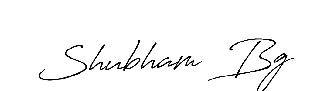 Create a beautiful signature design for name Shubham  Bg. With this signature (Antro_Vectra_Bolder) fonts, you can make a handwritten signature for free. Shubham  Bg signature style 7 images and pictures png