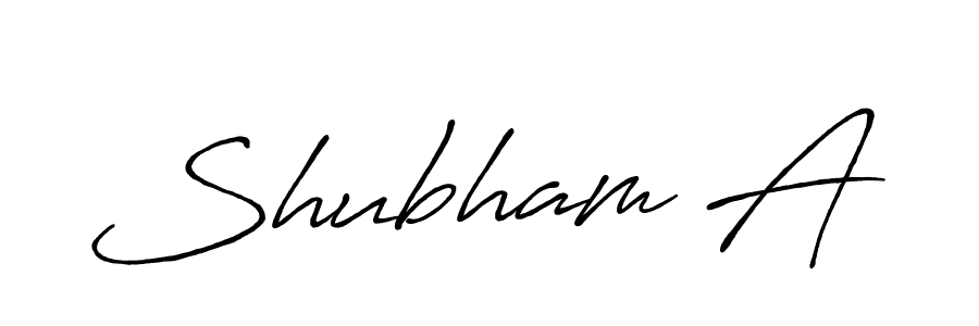 You should practise on your own different ways (Antro_Vectra_Bolder) to write your name (Shubham A) in signature. don't let someone else do it for you. Shubham A signature style 7 images and pictures png