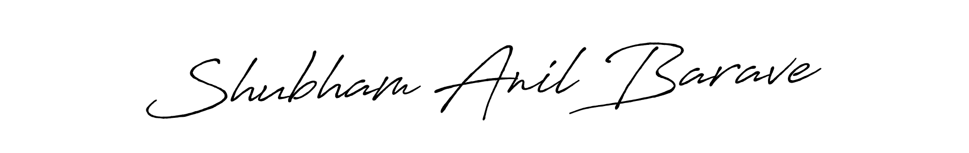 if you are searching for the best signature style for your name Shubham Anil Barave. so please give up your signature search. here we have designed multiple signature styles  using Antro_Vectra_Bolder. Shubham Anil Barave signature style 7 images and pictures png