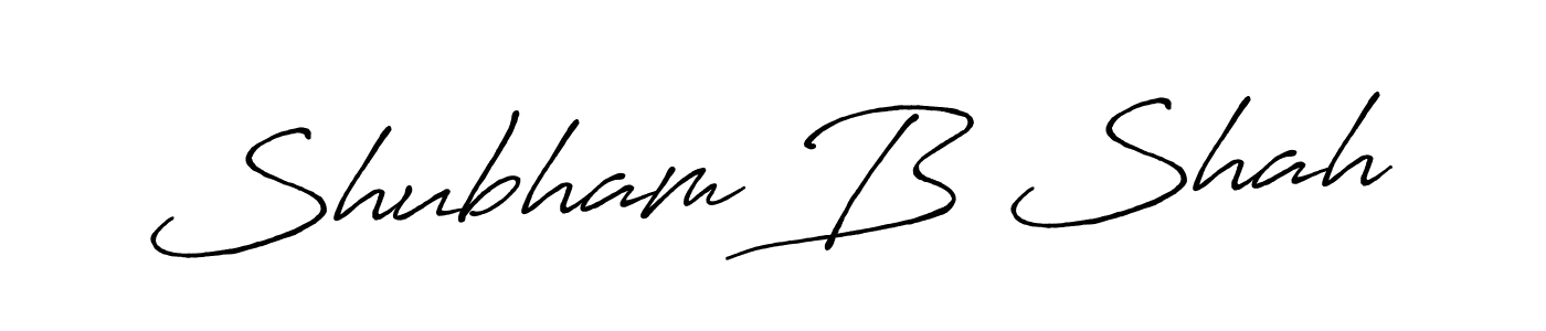 The best way (Antro_Vectra_Bolder) to make a short signature is to pick only two or three words in your name. The name Shubham B Shah include a total of six letters. For converting this name. Shubham B Shah signature style 7 images and pictures png