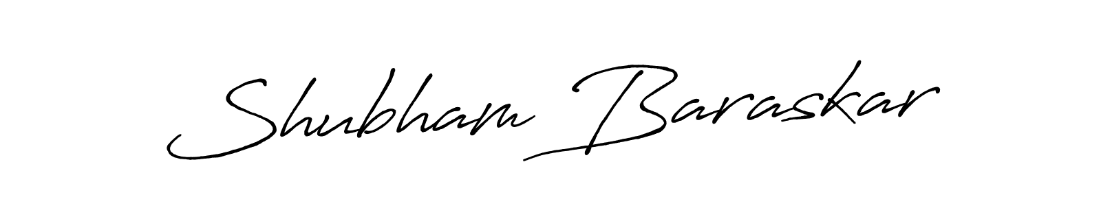 Design your own signature with our free online signature maker. With this signature software, you can create a handwritten (Antro_Vectra_Bolder) signature for name Shubham Baraskar. Shubham Baraskar signature style 7 images and pictures png
