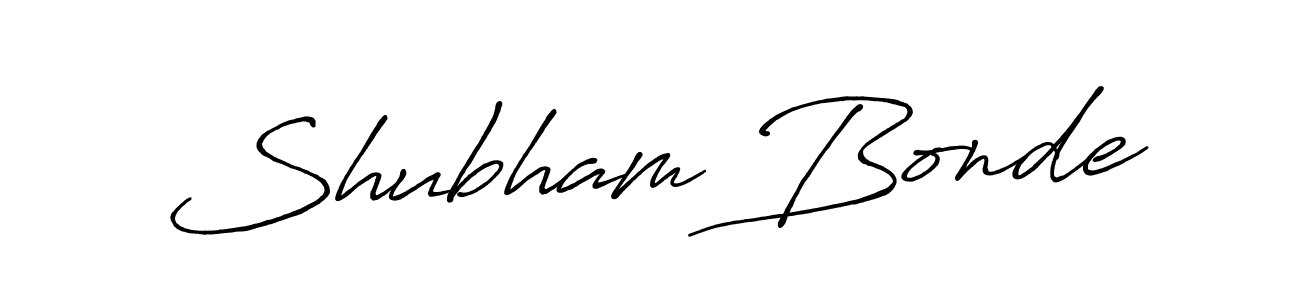 Use a signature maker to create a handwritten signature online. With this signature software, you can design (Antro_Vectra_Bolder) your own signature for name Shubham Bonde. Shubham Bonde signature style 7 images and pictures png
