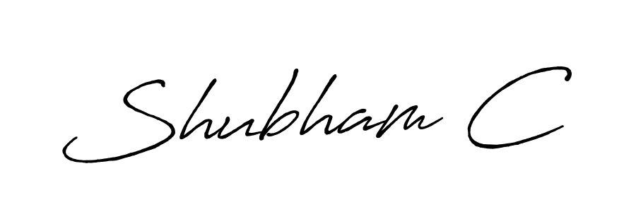 How to make Shubham C name signature. Use Antro_Vectra_Bolder style for creating short signs online. This is the latest handwritten sign. Shubham C signature style 7 images and pictures png