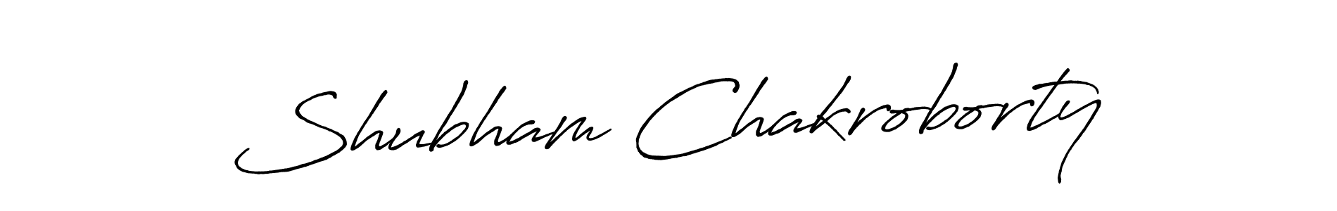 Also we have Shubham Chakroborty name is the best signature style. Create professional handwritten signature collection using Antro_Vectra_Bolder autograph style. Shubham Chakroborty signature style 7 images and pictures png