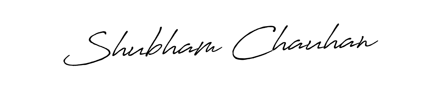 Shubham Chauhan stylish signature style. Best Handwritten Sign (Antro_Vectra_Bolder) for my name. Handwritten Signature Collection Ideas for my name Shubham Chauhan. Shubham Chauhan signature style 7 images and pictures png