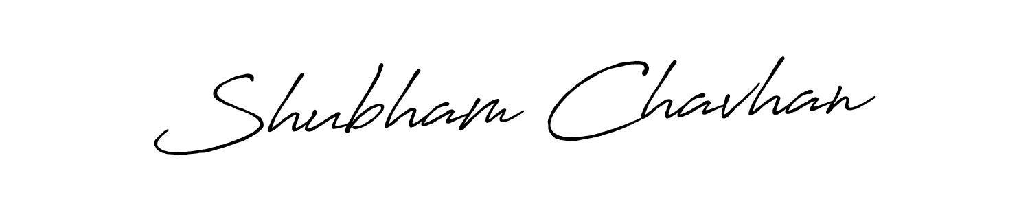 Make a beautiful signature design for name Shubham Chavhan. With this signature (Antro_Vectra_Bolder) style, you can create a handwritten signature for free. Shubham Chavhan signature style 7 images and pictures png