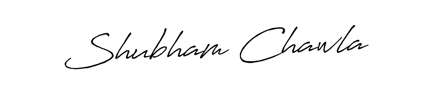 Create a beautiful signature design for name Shubham Chawla. With this signature (Antro_Vectra_Bolder) fonts, you can make a handwritten signature for free. Shubham Chawla signature style 7 images and pictures png