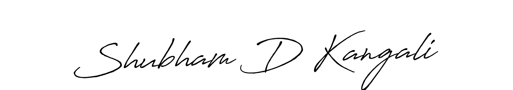 The best way (Antro_Vectra_Bolder) to make a short signature is to pick only two or three words in your name. The name Shubham D Kangali include a total of six letters. For converting this name. Shubham D Kangali signature style 7 images and pictures png