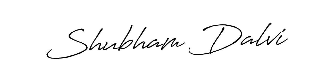 Make a beautiful signature design for name Shubham Dalvi. With this signature (Antro_Vectra_Bolder) style, you can create a handwritten signature for free. Shubham Dalvi signature style 7 images and pictures png