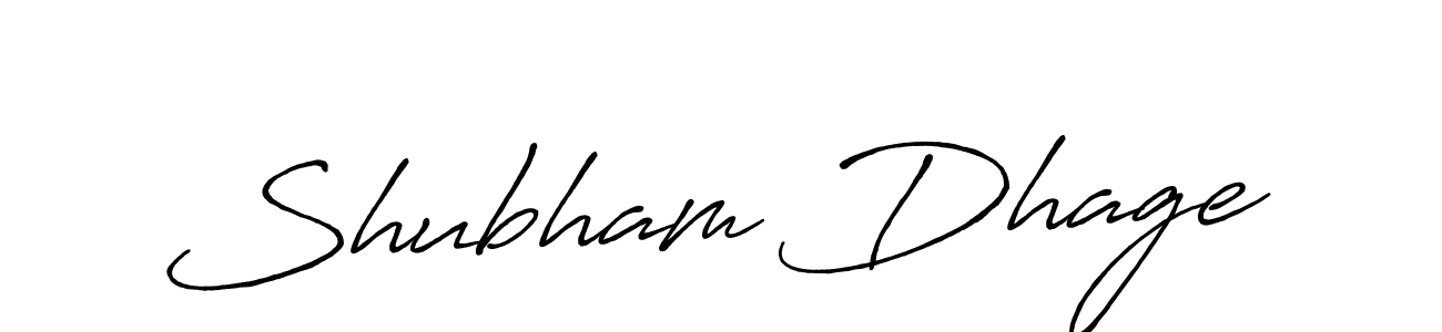 Make a beautiful signature design for name Shubham Dhage. Use this online signature maker to create a handwritten signature for free. Shubham Dhage signature style 7 images and pictures png