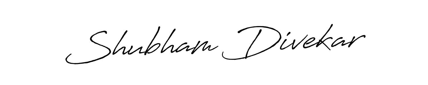 Shubham Divekar stylish signature style. Best Handwritten Sign (Antro_Vectra_Bolder) for my name. Handwritten Signature Collection Ideas for my name Shubham Divekar. Shubham Divekar signature style 7 images and pictures png