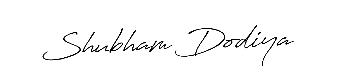 Make a short Shubham Dodiya signature style. Manage your documents anywhere anytime using Antro_Vectra_Bolder. Create and add eSignatures, submit forms, share and send files easily. Shubham Dodiya signature style 7 images and pictures png