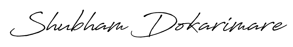 Discover the perfect balance of readability and style for Shubham Dokarimare with Antro_Vectra_Bolder font. Create your dream signature today. Shubham Dokarimare signature style 7 images and pictures png