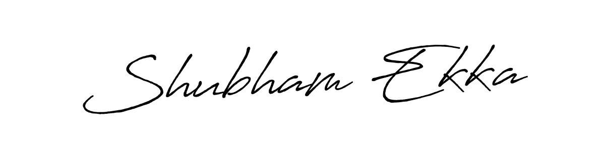 Make a beautiful signature design for name Shubham Ekka. With this signature (Antro_Vectra_Bolder) style, you can create a handwritten signature for free. Shubham Ekka signature style 7 images and pictures png
