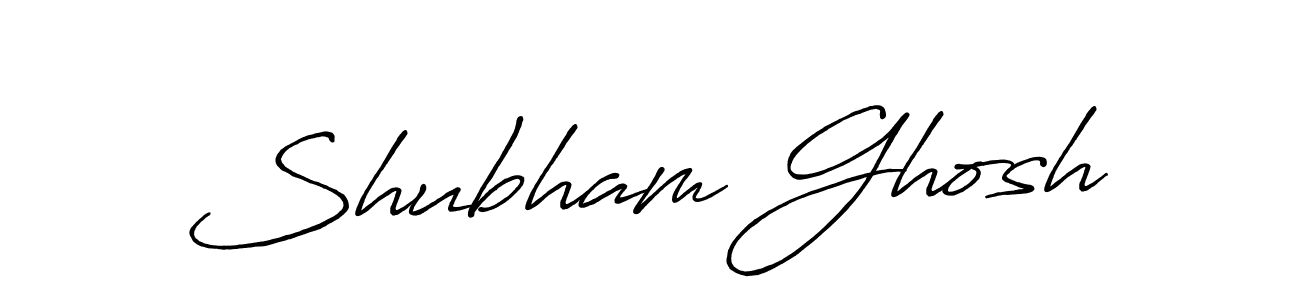 Shubham Ghosh stylish signature style. Best Handwritten Sign (Antro_Vectra_Bolder) for my name. Handwritten Signature Collection Ideas for my name Shubham Ghosh. Shubham Ghosh signature style 7 images and pictures png