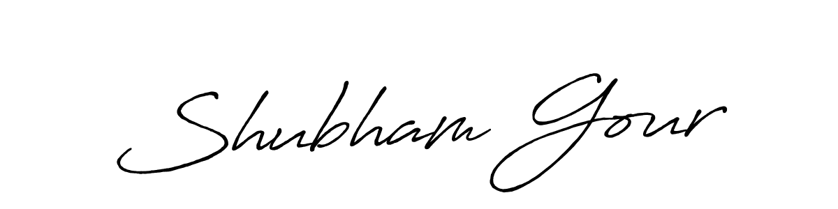 if you are searching for the best signature style for your name Shubham Gour. so please give up your signature search. here we have designed multiple signature styles  using Antro_Vectra_Bolder. Shubham Gour signature style 7 images and pictures png