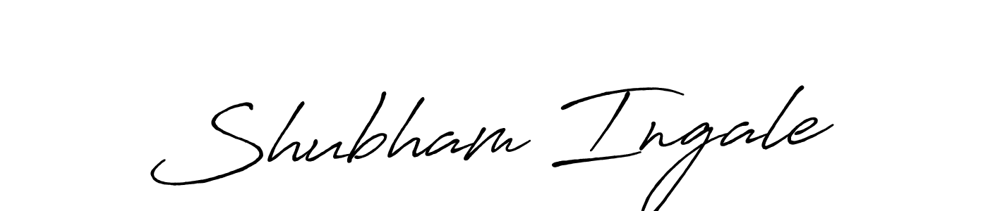 Design your own signature with our free online signature maker. With this signature software, you can create a handwritten (Antro_Vectra_Bolder) signature for name Shubham Ingale. Shubham Ingale signature style 7 images and pictures png