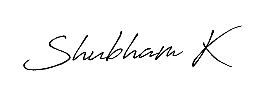 Also You can easily find your signature by using the search form. We will create Shubham K name handwritten signature images for you free of cost using Antro_Vectra_Bolder sign style. Shubham K signature style 7 images and pictures png