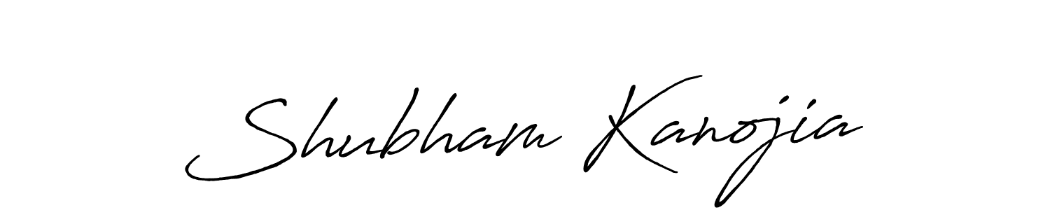 How to make Shubham Kanojia name signature. Use Antro_Vectra_Bolder style for creating short signs online. This is the latest handwritten sign. Shubham Kanojia signature style 7 images and pictures png