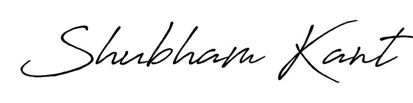 Design your own signature with our free online signature maker. With this signature software, you can create a handwritten (Antro_Vectra_Bolder) signature for name Shubham Kant. Shubham Kant signature style 7 images and pictures png