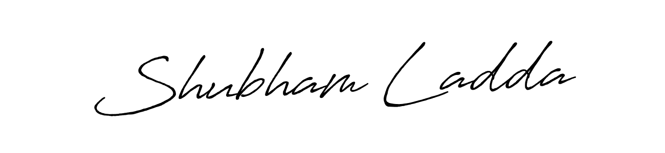 Make a beautiful signature design for name Shubham Ladda. With this signature (Antro_Vectra_Bolder) style, you can create a handwritten signature for free. Shubham Ladda signature style 7 images and pictures png