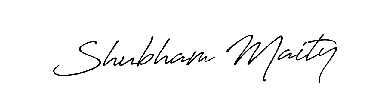 Shubham Maity stylish signature style. Best Handwritten Sign (Antro_Vectra_Bolder) for my name. Handwritten Signature Collection Ideas for my name Shubham Maity. Shubham Maity signature style 7 images and pictures png