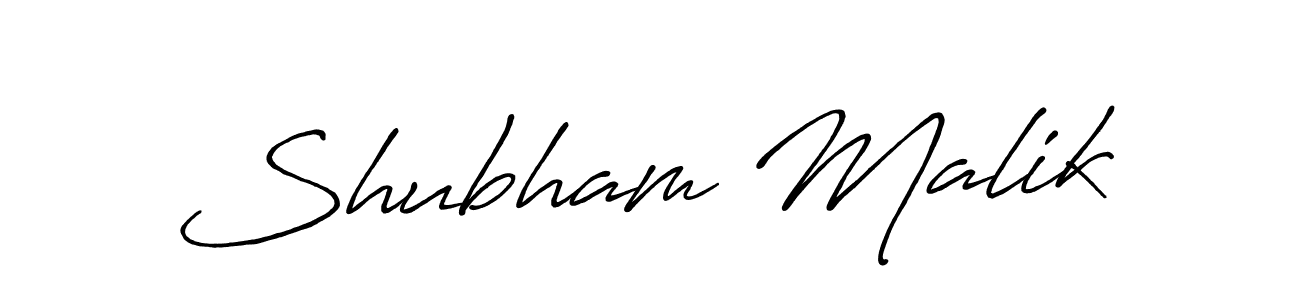 The best way (Antro_Vectra_Bolder) to make a short signature is to pick only two or three words in your name. The name Shubham Malik include a total of six letters. For converting this name. Shubham Malik signature style 7 images and pictures png