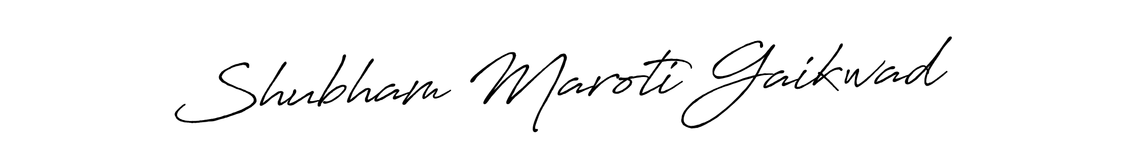 Make a beautiful signature design for name Shubham Maroti Gaikwad. With this signature (Antro_Vectra_Bolder) style, you can create a handwritten signature for free. Shubham Maroti Gaikwad signature style 7 images and pictures png