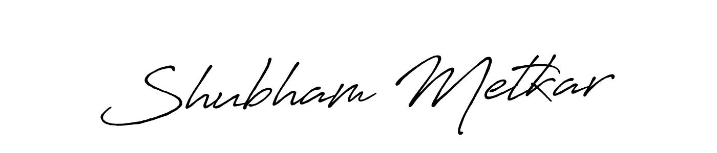 Create a beautiful signature design for name Shubham Metkar. With this signature (Antro_Vectra_Bolder) fonts, you can make a handwritten signature for free. Shubham Metkar signature style 7 images and pictures png