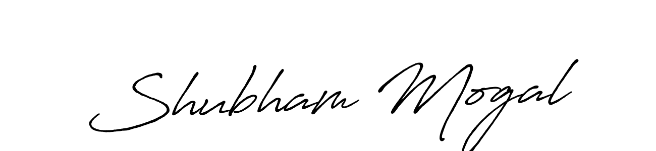Shubham Mogal stylish signature style. Best Handwritten Sign (Antro_Vectra_Bolder) for my name. Handwritten Signature Collection Ideas for my name Shubham Mogal. Shubham Mogal signature style 7 images and pictures png