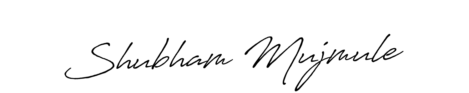 if you are searching for the best signature style for your name Shubham Mujmule. so please give up your signature search. here we have designed multiple signature styles  using Antro_Vectra_Bolder. Shubham Mujmule signature style 7 images and pictures png