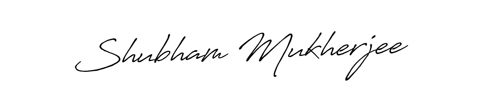 Shubham Mukherjee stylish signature style. Best Handwritten Sign (Antro_Vectra_Bolder) for my name. Handwritten Signature Collection Ideas for my name Shubham Mukherjee. Shubham Mukherjee signature style 7 images and pictures png