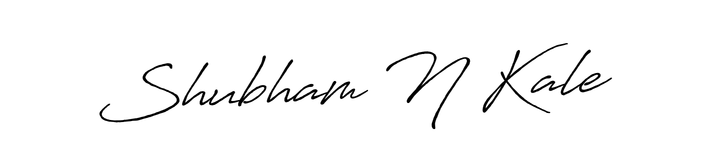 Also we have Shubham N Kale name is the best signature style. Create professional handwritten signature collection using Antro_Vectra_Bolder autograph style. Shubham N Kale signature style 7 images and pictures png