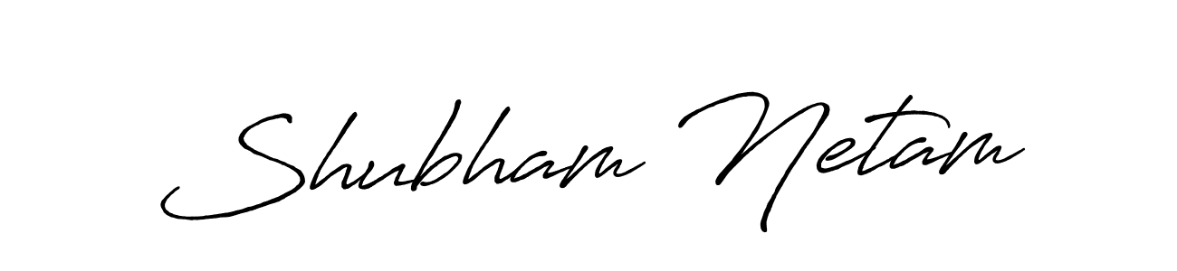 Shubham Netam stylish signature style. Best Handwritten Sign (Antro_Vectra_Bolder) for my name. Handwritten Signature Collection Ideas for my name Shubham Netam. Shubham Netam signature style 7 images and pictures png