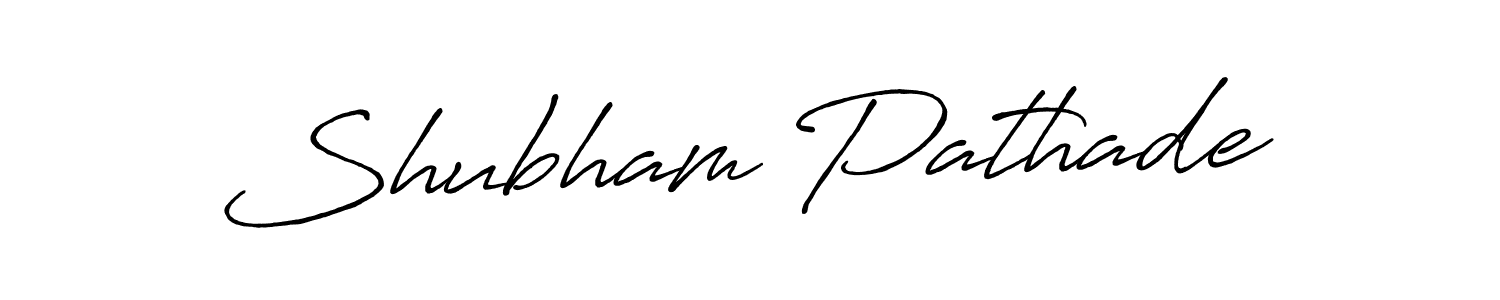 Shubham Pathade stylish signature style. Best Handwritten Sign (Antro_Vectra_Bolder) for my name. Handwritten Signature Collection Ideas for my name Shubham Pathade. Shubham Pathade signature style 7 images and pictures png