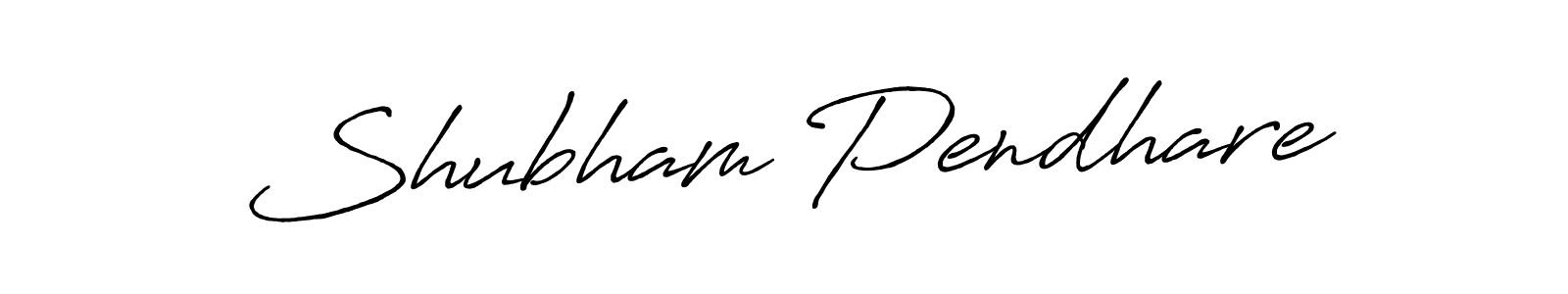 Make a short Shubham Pendhare signature style. Manage your documents anywhere anytime using Antro_Vectra_Bolder. Create and add eSignatures, submit forms, share and send files easily. Shubham Pendhare signature style 7 images and pictures png