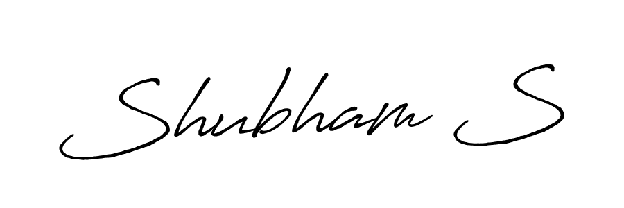 It looks lik you need a new signature style for name Shubham S. Design unique handwritten (Antro_Vectra_Bolder) signature with our free signature maker in just a few clicks. Shubham S signature style 7 images and pictures png