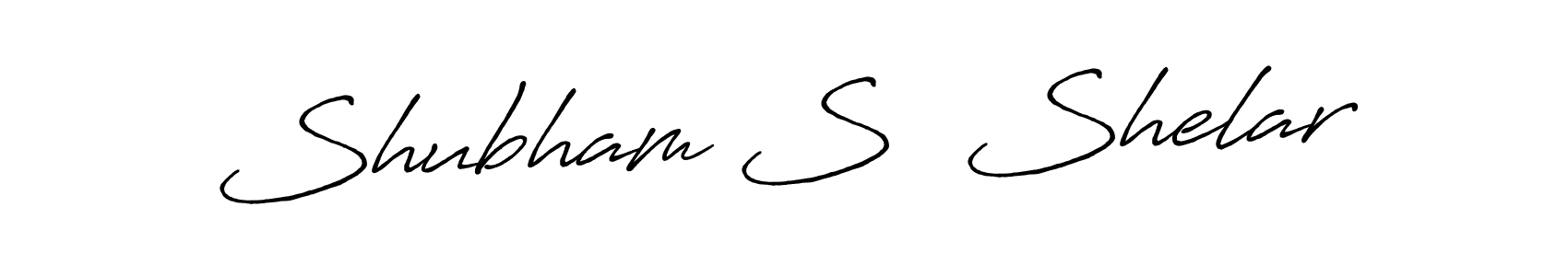 Make a beautiful signature design for name Shubham S  Shelar. With this signature (Antro_Vectra_Bolder) style, you can create a handwritten signature for free. Shubham S  Shelar signature style 7 images and pictures png