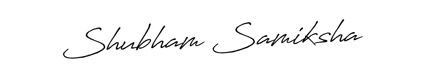 Similarly Antro_Vectra_Bolder is the best handwritten signature design. Signature creator online .You can use it as an online autograph creator for name Shubham Samiksha. Shubham Samiksha signature style 7 images and pictures png
