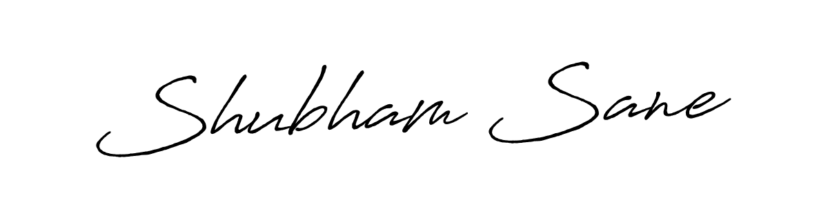 How to make Shubham Sane name signature. Use Antro_Vectra_Bolder style for creating short signs online. This is the latest handwritten sign. Shubham Sane signature style 7 images and pictures png