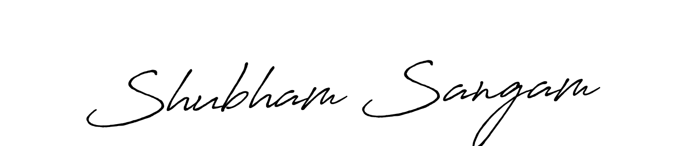 Make a beautiful signature design for name Shubham Sangam. Use this online signature maker to create a handwritten signature for free. Shubham Sangam signature style 7 images and pictures png