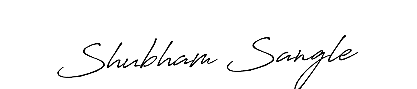 Create a beautiful signature design for name Shubham Sangle. With this signature (Antro_Vectra_Bolder) fonts, you can make a handwritten signature for free. Shubham Sangle signature style 7 images and pictures png