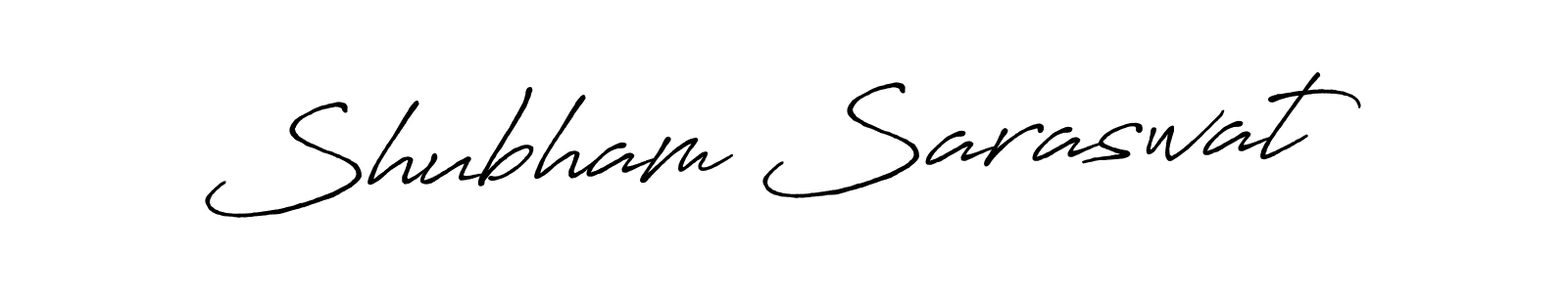 How to make Shubham Saraswat name signature. Use Antro_Vectra_Bolder style for creating short signs online. This is the latest handwritten sign. Shubham Saraswat signature style 7 images and pictures png