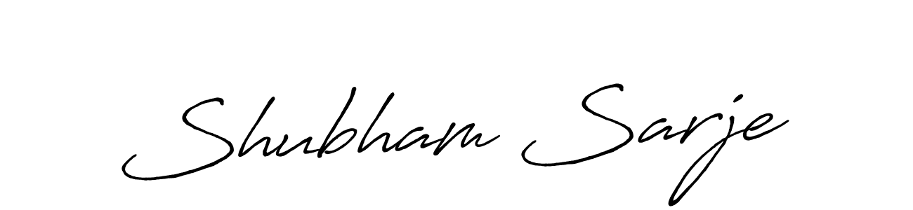 Make a beautiful signature design for name Shubham Sarje. With this signature (Antro_Vectra_Bolder) style, you can create a handwritten signature for free. Shubham Sarje signature style 7 images and pictures png