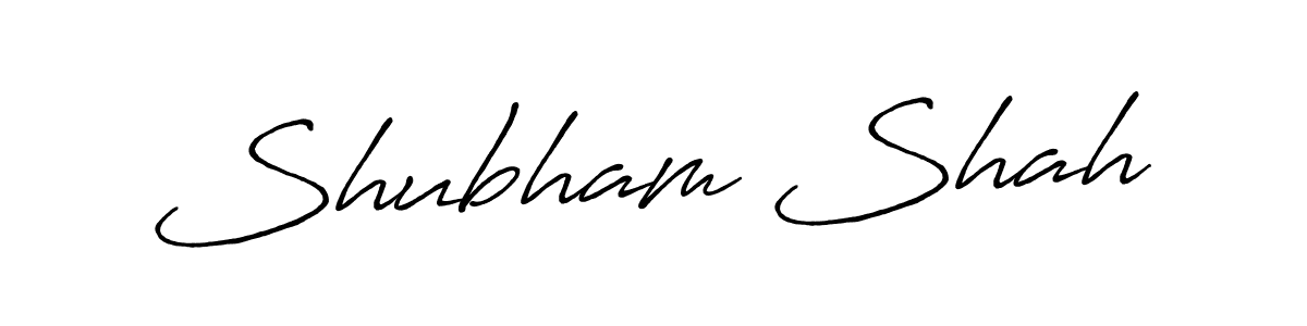 Use a signature maker to create a handwritten signature online. With this signature software, you can design (Antro_Vectra_Bolder) your own signature for name Shubham Shah. Shubham Shah signature style 7 images and pictures png