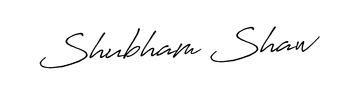 Design your own signature with our free online signature maker. With this signature software, you can create a handwritten (Antro_Vectra_Bolder) signature for name Shubham Shaw. Shubham Shaw signature style 7 images and pictures png