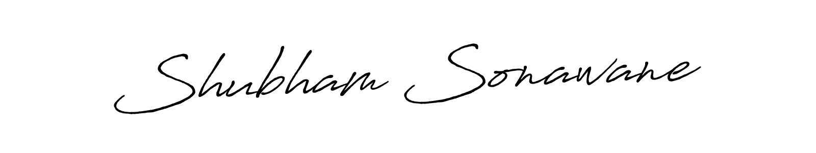 Design your own signature with our free online signature maker. With this signature software, you can create a handwritten (Antro_Vectra_Bolder) signature for name Shubham Sonawane. Shubham Sonawane signature style 7 images and pictures png