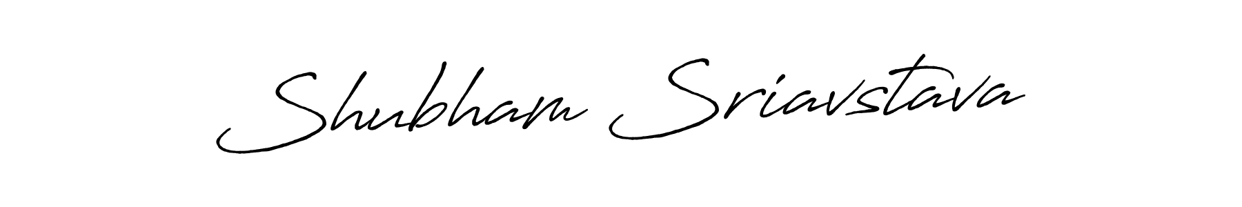 Shubham Sriavstava stylish signature style. Best Handwritten Sign (Antro_Vectra_Bolder) for my name. Handwritten Signature Collection Ideas for my name Shubham Sriavstava. Shubham Sriavstava signature style 7 images and pictures png